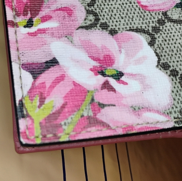 NIB Gucci Blooms Compact Wallet - Pink/Mauve - Picture 6 of 16